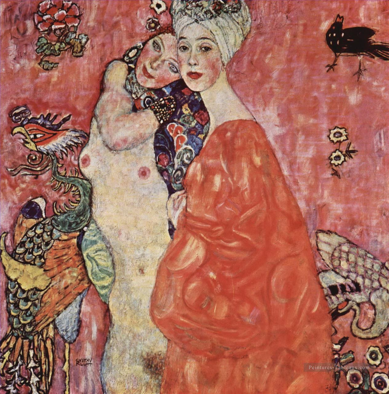 Les femmes amies Gustav Klimt Peintures à l'huile